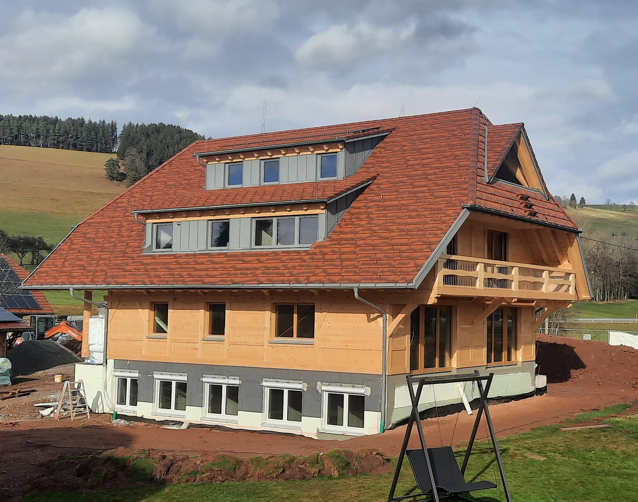 Außenansicht des Höfle in der Bauphase